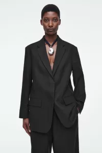 Black linen jacket